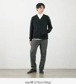 RE MADE IN TOKYO JAPAN / Dress Wool Knit Round Cut Cardigan