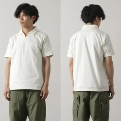 RE MADE IN TOKYO JAPAN / Dress Organic Cotton Skipper Polo Shirt