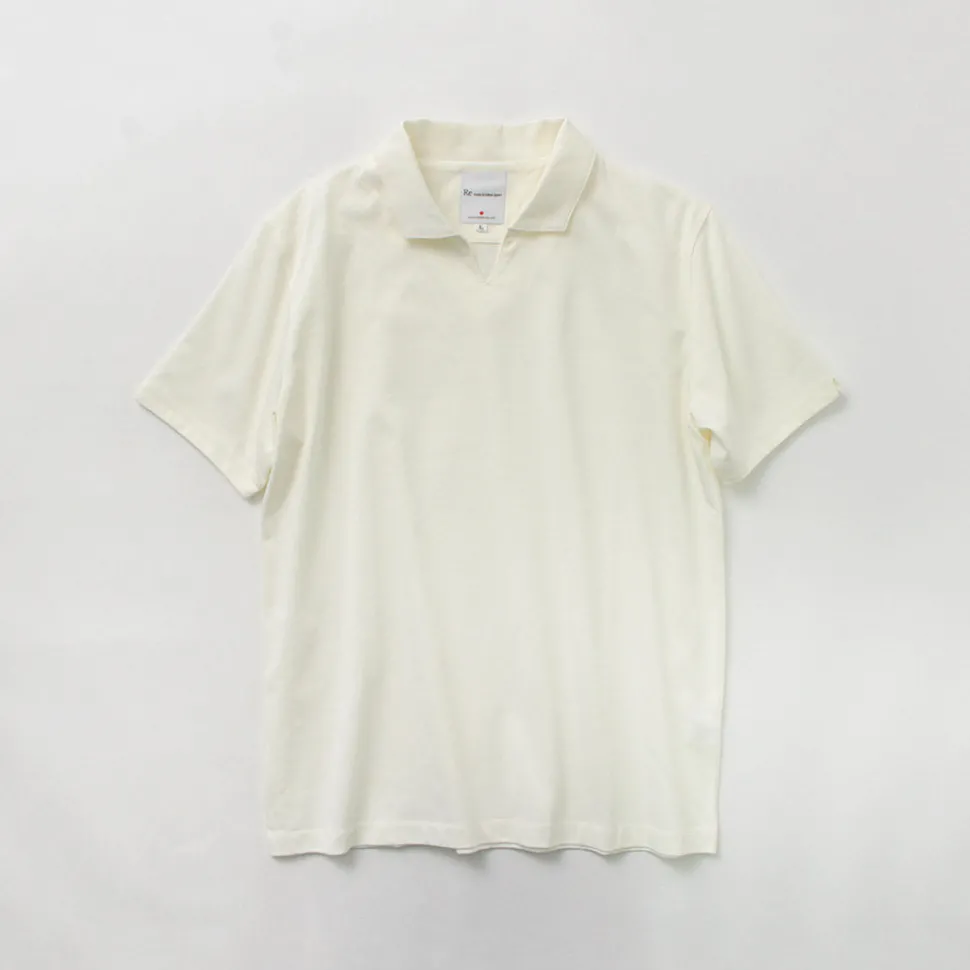 RE MADE IN TOKYO JAPAN / Dress Organic Cotton Skipper Polo Shirt