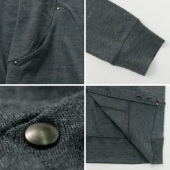 RE MADE IN TOKYO JAPAN / Dress Wool Knit Round Cut Cardigan