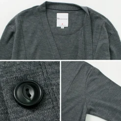 RE MADE IN TOKYO JAPAN / Dress Wool Knit Round Cut Cardigan