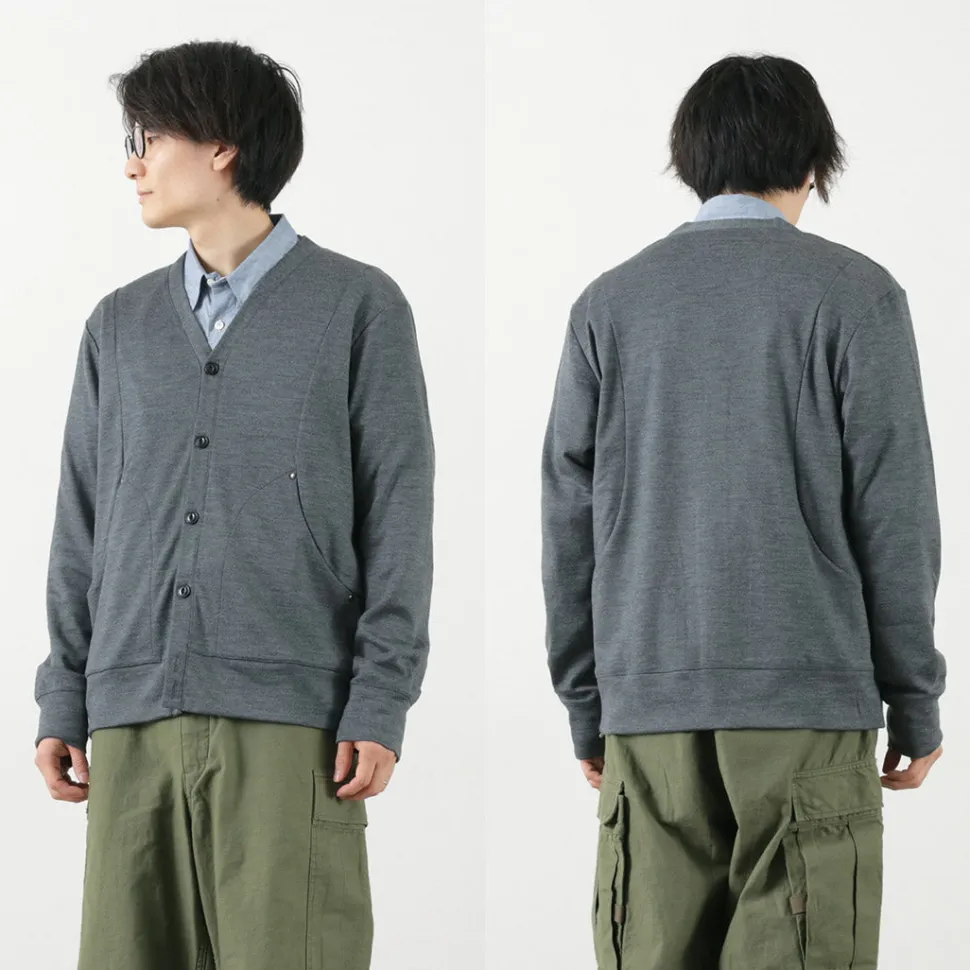 RE MADE IN TOKYO JAPAN / Dress Wool Knit Round Cut Cardigan