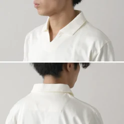 RE MADE IN TOKYO JAPAN / Dress Organic Cotton Skipper Polo Shirt