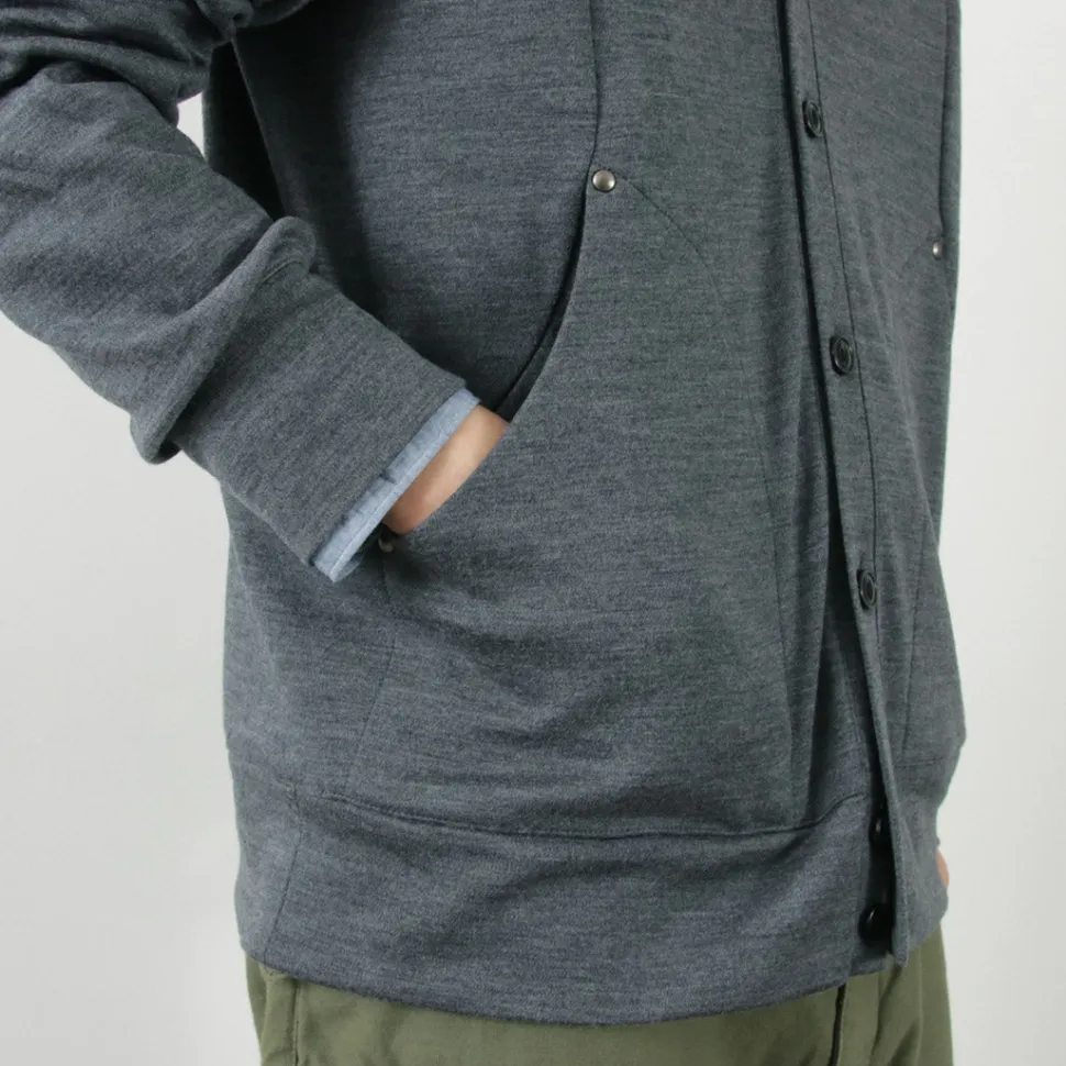 RE MADE IN TOKYO JAPAN / Dress Wool Knit Round Cut Cardigan