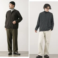 RE MADE IN TOKYO JAPAN / Glen Check Fleece Cardigan