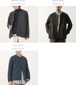 RE MADE IN TOKYO JAPAN / Glen Check Fleece Cardigan