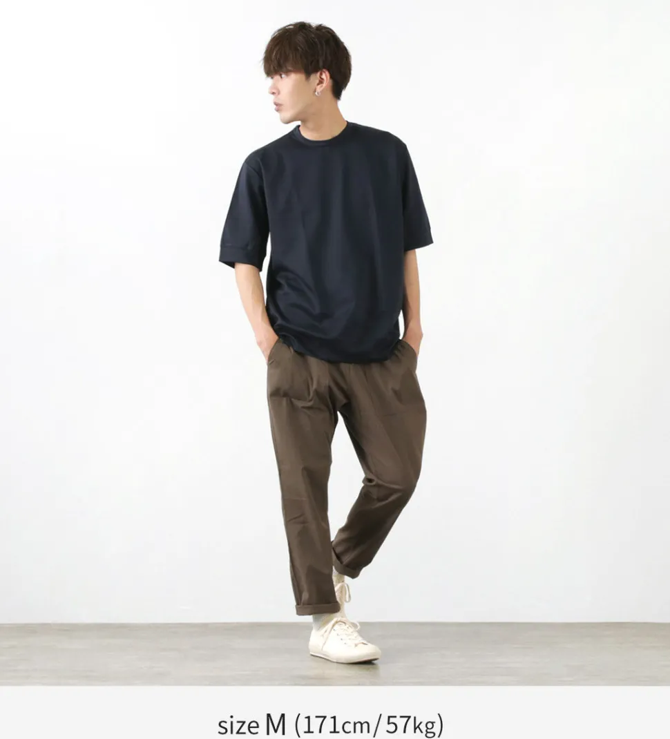 RE MADE IN TOKYO JAPAN / Half Sleeve Wide Dress T-Shirt