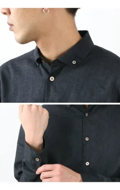 RE MADE IN TOKYO JAPAN / Linen Canvas Split Raglan Shirt