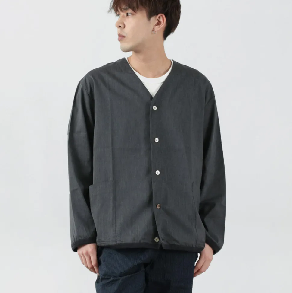 RE MADE IN TOKYO JAPAN / Linen Coolmax Shirt Cardigan