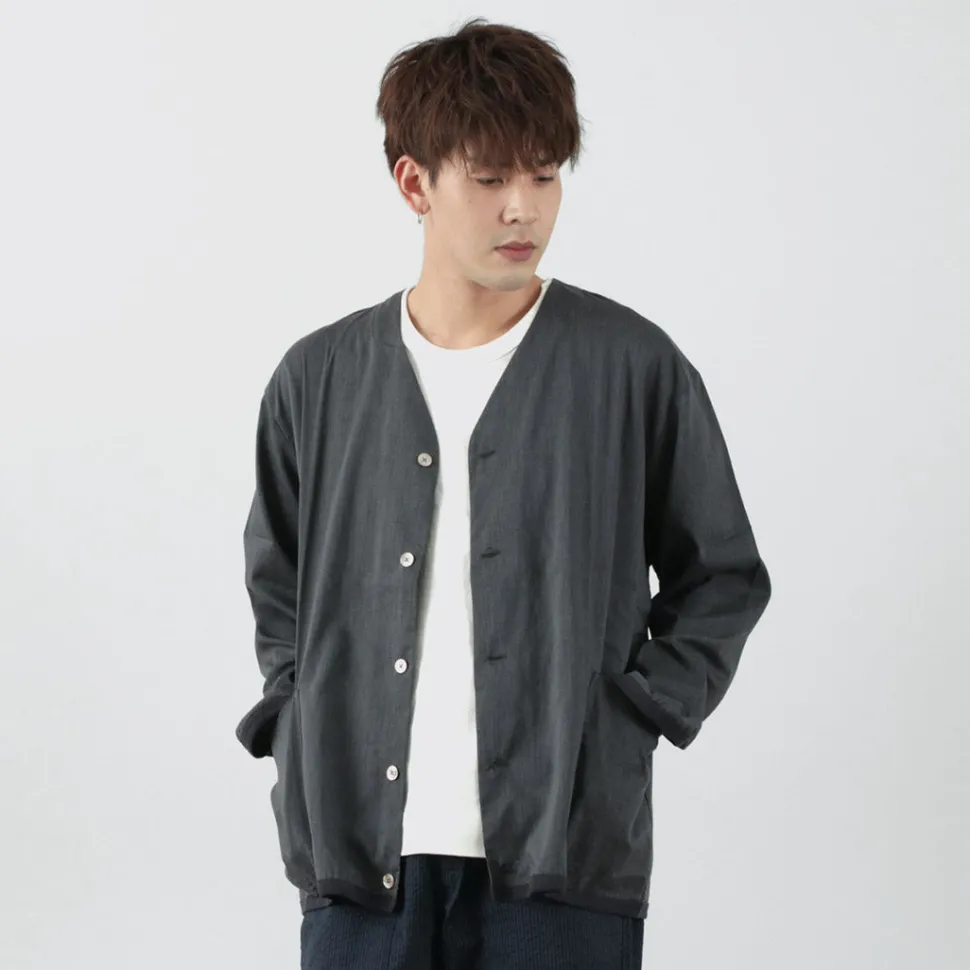 RE MADE IN TOKYO JAPAN / Linen Coolmax Shirt Cardigan