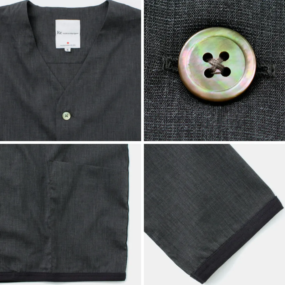 RE MADE IN TOKYO JAPAN / Linen Coolmax Shirt Cardigan