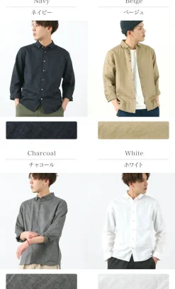 RE MADE IN TOKYO JAPAN / Linen Canvas Split Raglan Shirt