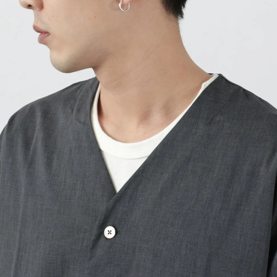 RE MADE IN TOKYO JAPAN / Linen Coolmax Shirt Cardigan