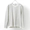 RE MADE IN TOKYO JAPAN / Perfect Inner Giza Cotton Striped Crew Neck L/S T-Shirt