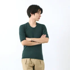 RE MADE IN TOKYO JAPAN / Perfect Inner Half Sleeve U-Neck