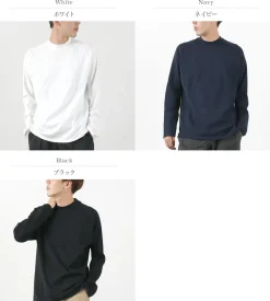RE MADE IN TOKYO JAPAN / Perfect Inner Giza Mock Neck Long Sleeve T-Shirt