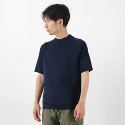 RE MADE IN TOKYO JAPAN / Perfect Inner Giza Mock Neck Half Sleeve T-Shirt