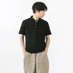 RE MADE IN TOKYO JAPAN / SUVIN GOLD COTTON KNIT SHIRT