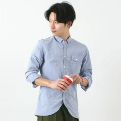 RE MADE IN TOKYO JAPAN / Supima Typewriter Round Hem Shirt