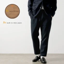 RE MADE IN TOKYO JAPAN / Super 140 Wool Melton Easy Slacks