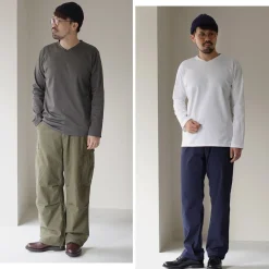 RE MADE IN TOKYO JAPAN / Tokyo Made V-Neck Long Sleeve Dress T-Shirt 5721A-CT