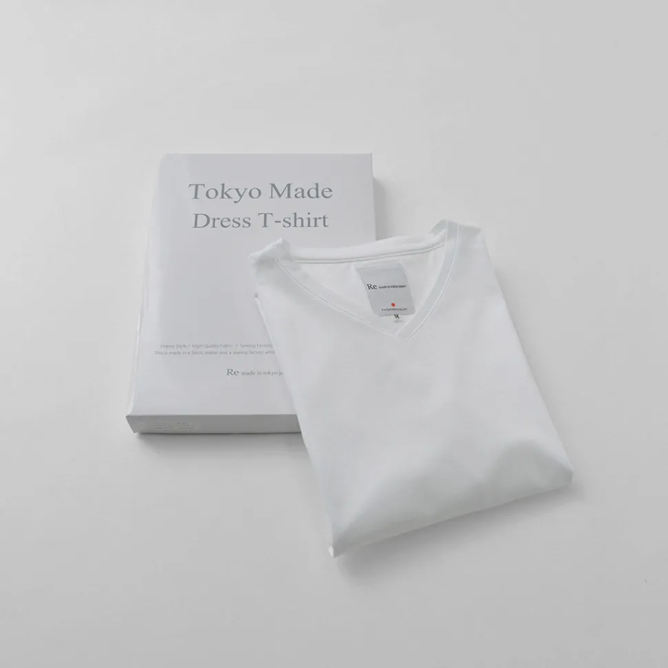 RE MADE IN TOKYO JAPAN / Tokyo Made V-Neck Long Sleeve Dress T-Shirt 5721A-CT