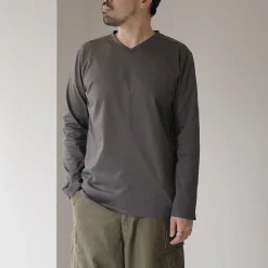 RE MADE IN TOKYO JAPAN / Tokyo Made V-Neck Long Sleeve Dress T-Shirt 5721A-CT