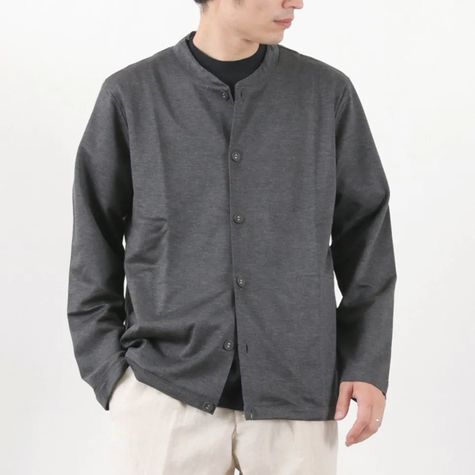 RE MADE IN TOKYO JAPAN / Viscose knit crew neck Cardigan