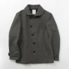RE MADE IN TOKYO JAPAN / Wool Melton Stand Collar Pea Coat
