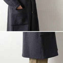 RE MADE IN TOKYO JAPAN / Wool Melton Stand Collar Coat