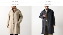 RE MADE IN TOKYO JAPAN / Wool Melton Stand Collar Coat