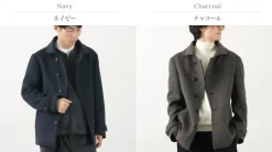 RE MADE IN TOKYO JAPAN / Wool Melton Stand Collar Pea Coat