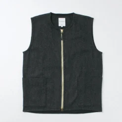 RE MADE IN TOKYO JAPAN / Wool Cashmere Kersey Crew Vest