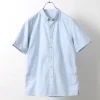 RE MADE IN TOKYO JAPAN / Yellow Stitched Short Sleeve Button Down Shirt