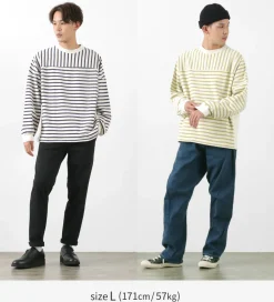 REMI RELIEF / 16/2 stripe FOOTBALL LONG T