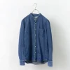 REMI RELIEF / Denim Band Collar Shirt