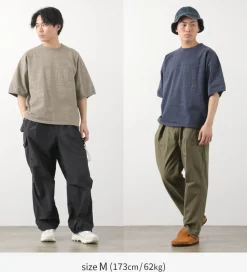 REMI RELIEF / Melange jersey short sleeve pocket T-shirt