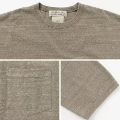REMI RELIEF / Melange jersey short sleeve pocket T-shirt