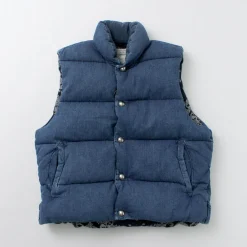 REMI RELIEF / Natural Processed Denim Down Vest