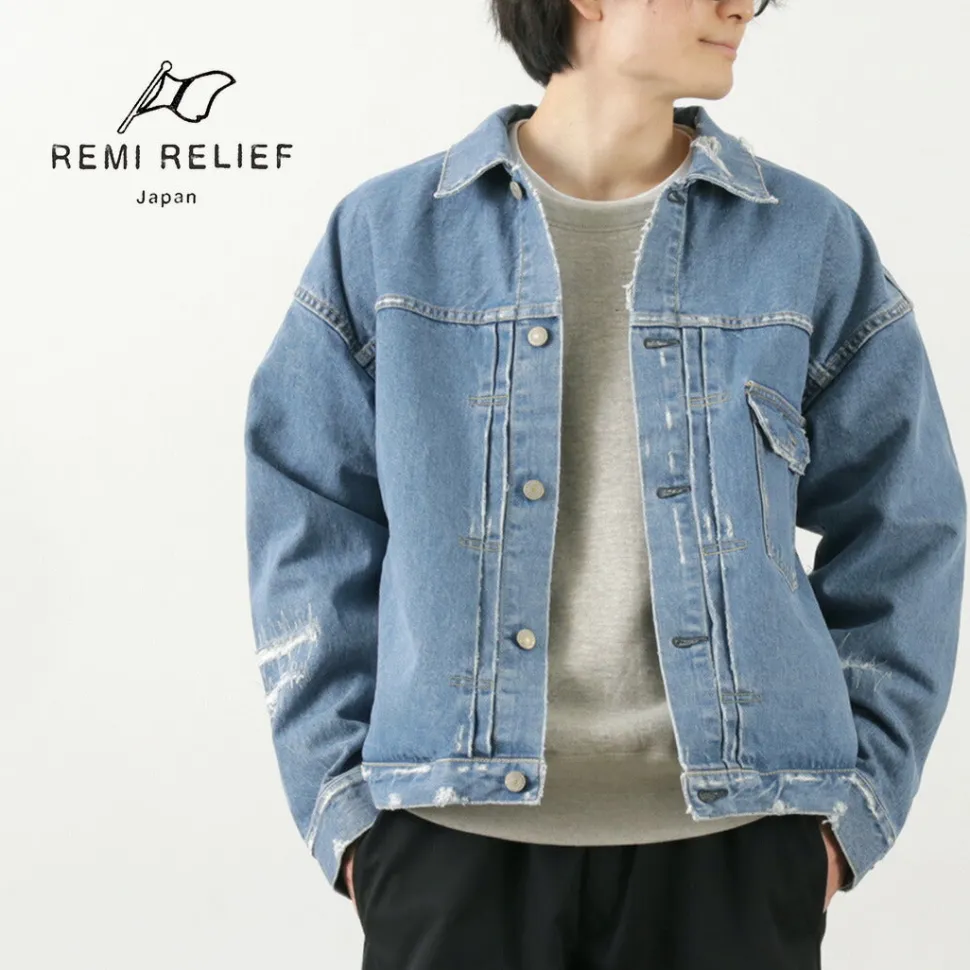 REMI RELIEF / 14OZ DENIM 1st JKT (repaired)