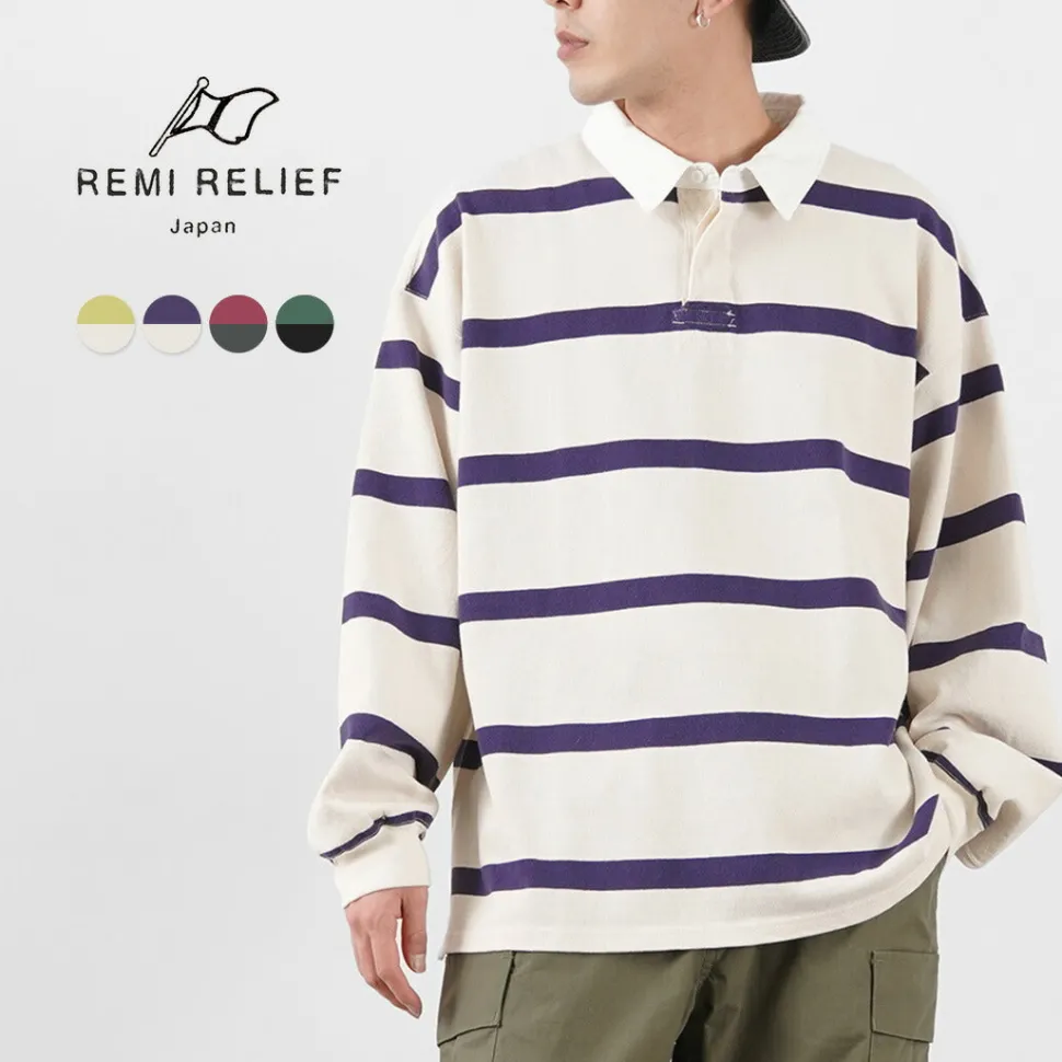 REMI RELIEF / Stripe Rugger Shirt