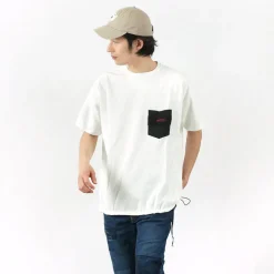 REMI RELIEF x BRIEFING / Collaboration jersey pocket T-shirt