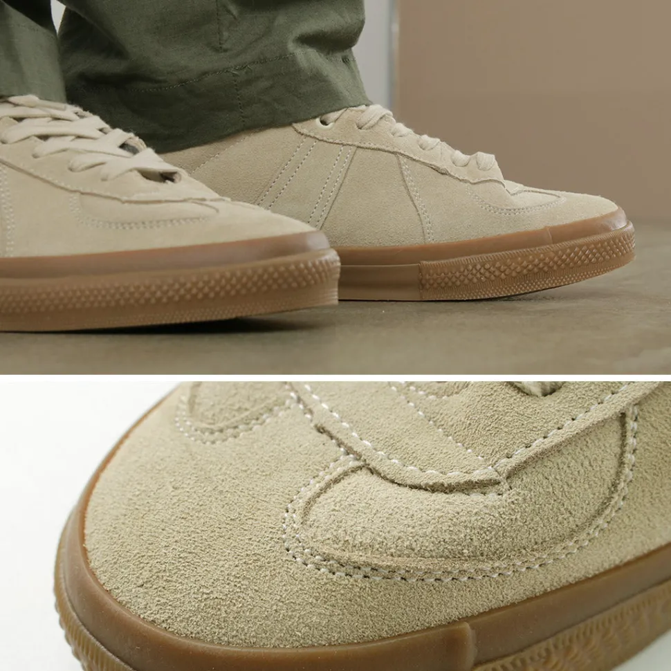 REPRODUCTION OF FOUND / German military trainers half cut shrink leather Sneaker