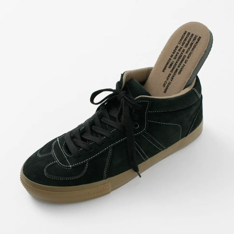 REPRODUCTION OF FOUND / German military trainers half cut shrink leather Sneaker