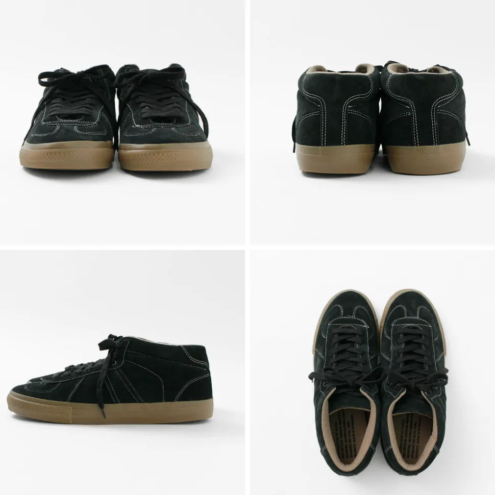 REPRODUCTION OF FOUND / German military trainers half cut shrink leather Sneaker