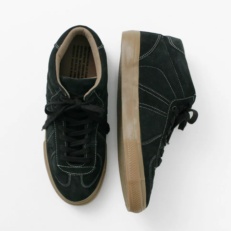 REPRODUCTION OF FOUND / German military trainers half cut shrink leather Sneaker