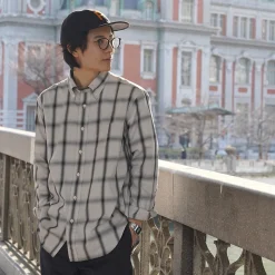 ROCOCO / Ombre Check Button Down Shirt Classic Fit