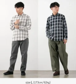 ROCOCO / Ombre Check Button Down Shirt Classic Fit