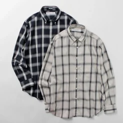 ROCOCO / Ombre Check Button Down Shirt Classic Fit