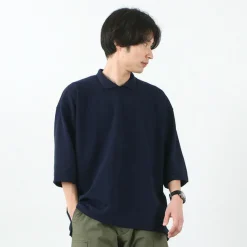 ROCOCO / Pique polo collar T-shirt